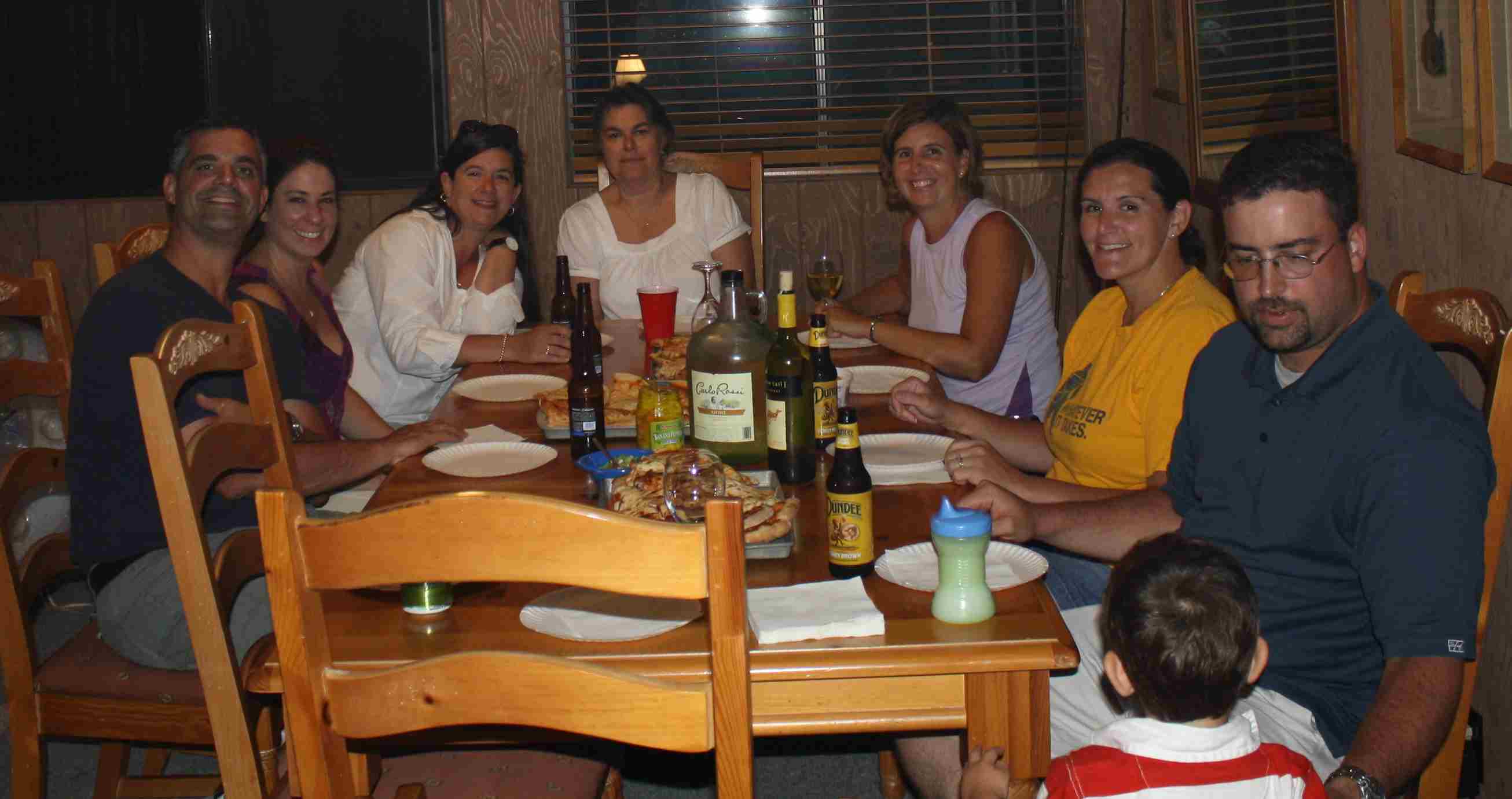 2009-08-08 Sage clan at dinner